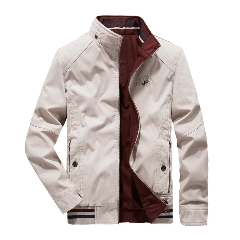 DIMUSI Autumn Men's Double-sided Military Jacket Casual Man Cotton Business Coats Fashion Men Multi-pocket Jackets Clothing 8XL