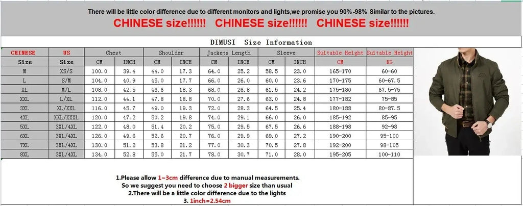 DIMUSI Autumn Men's Double-sided Military Jacket Casual Man Cotton Business Coats Fashion Men Multi-pocket Jackets Clothing 8XL
