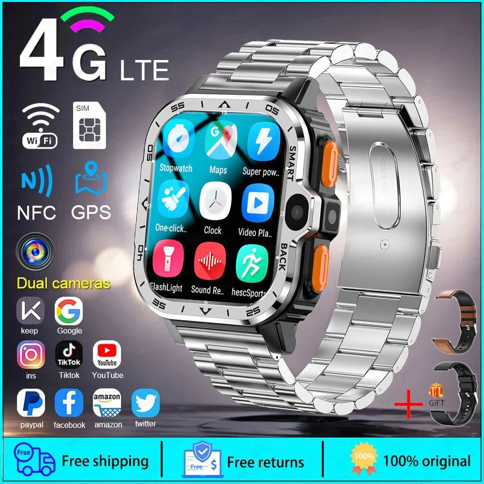 Android WhatsApp Smart 5G Video Voice SOS Call Camera Watch GPS WIFI Trace Locate SIM Card Phone Smart Watch For Huawei Xiaomi
