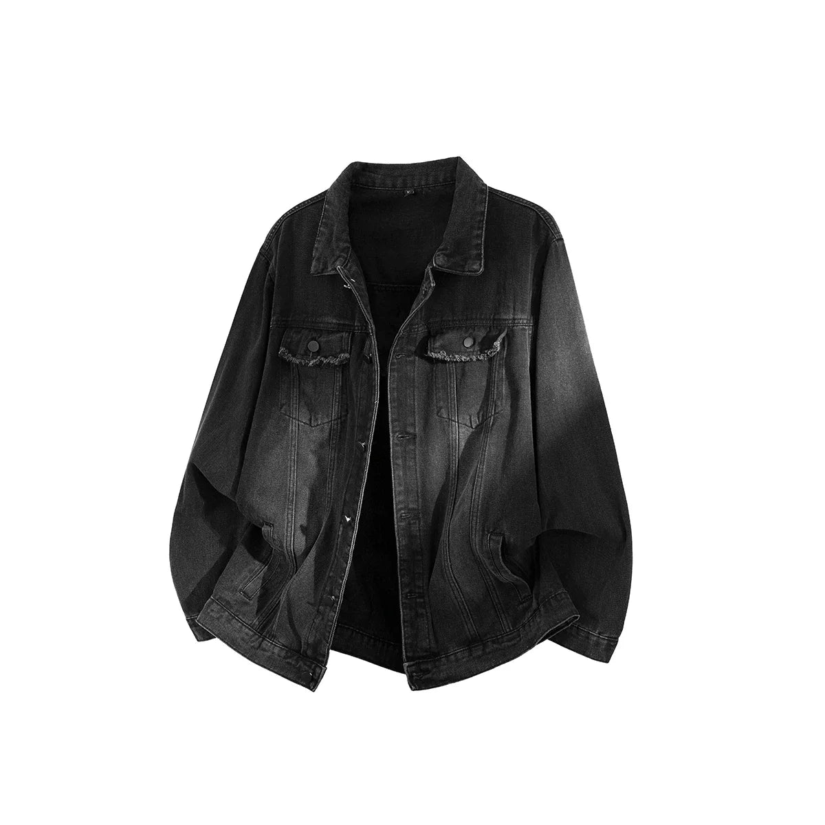 Men's Retro Washed Denim Jacket 2025 New Autumn Hong Kong Vintage Denim Coat Men Handsome Loose Versatile Workwear Jeans Jacket
