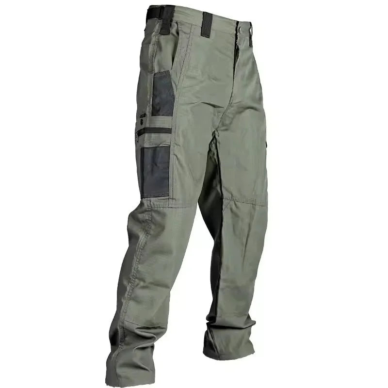 Wear Resistant Work Pant Man Multi-pocket Straight Cargo Trousers Outdoor Jogging Tactical Pants Spring Autumn Casual Trousers