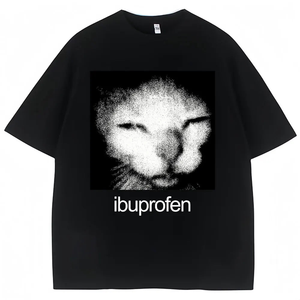 Vintage Funny Cat Meme T Shirt Humor Fashion T Shirts Cotton Casual Streetwear T-shirts Kids Tshirt Men's Shirts Woman t-shirts