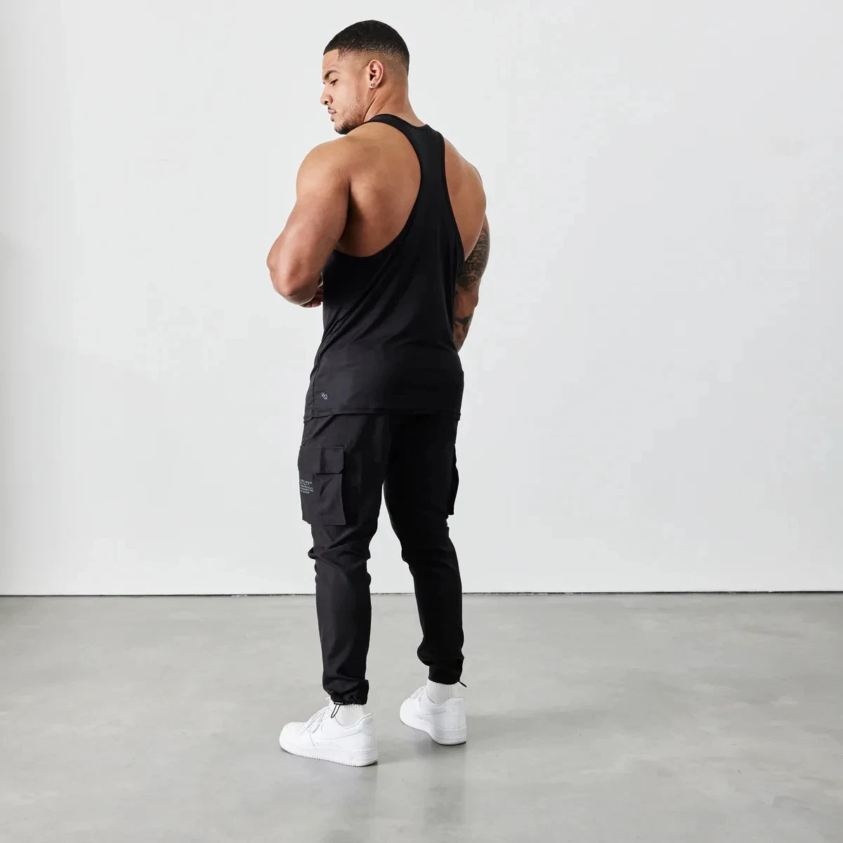 Men's Printed Short Sleeve T-shirt Breathable Loose Vest Top Fitness Style Fashion Brand New Summer Sports Training