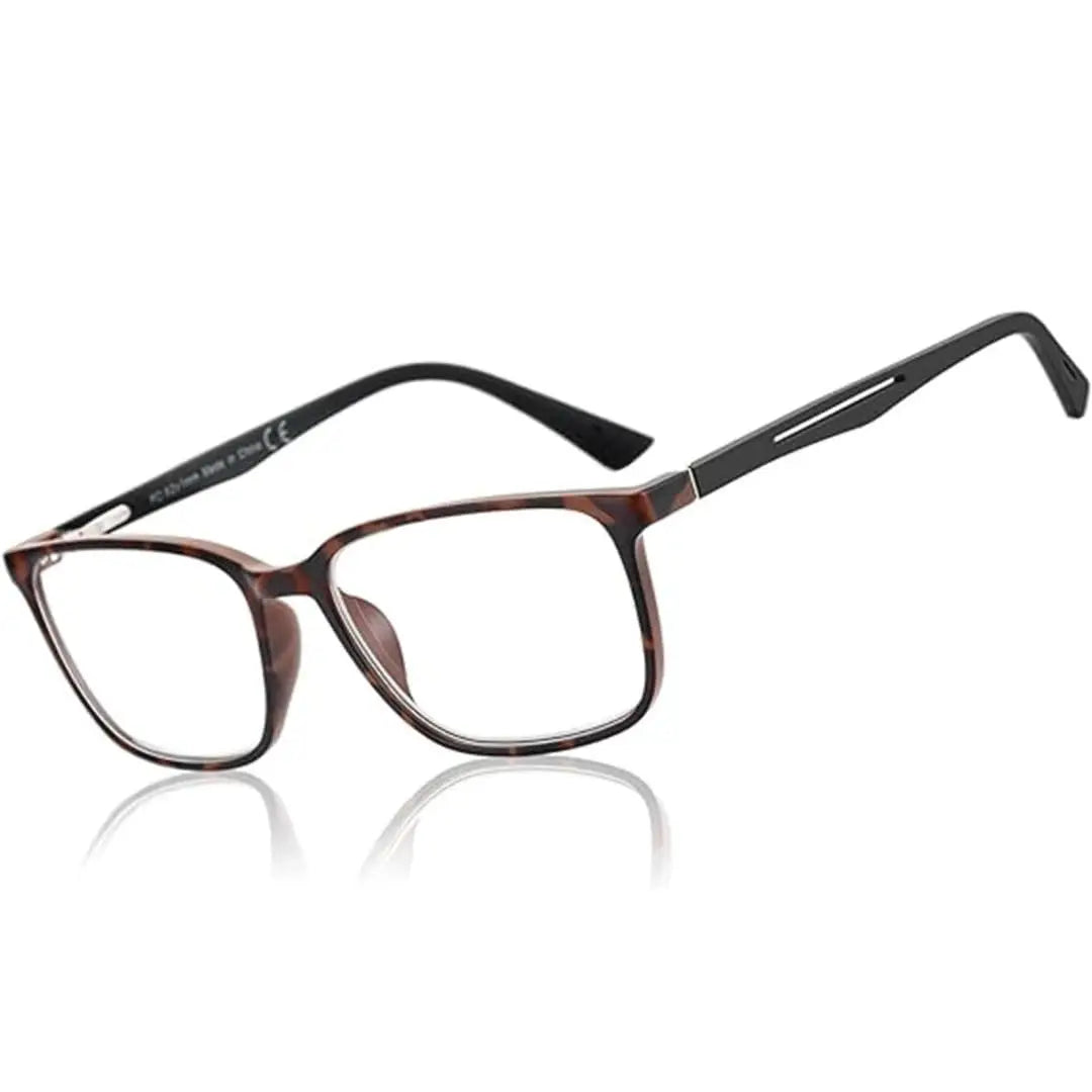 ZENOTTIC Fashion Blue Light Reading Glasses for Men，Sport Square Frame Readers, Anti Glare Computer Glasses