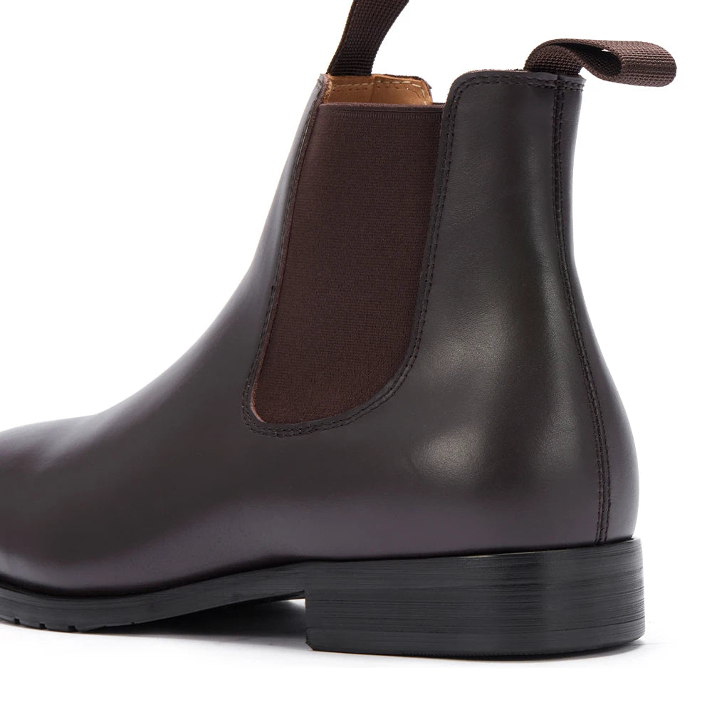 High Quality Men's Genuine Leather Chelsea Boots Top Layer Cowhide Lining Raw Rubber Sole Latex EVA Insole-Slip-On Winter Shoes