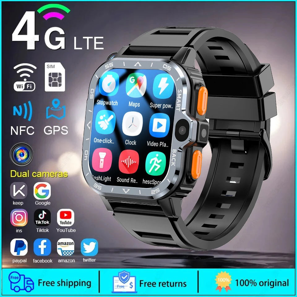 Android WhatsApp Smart 5G Video Voice SOS Call Camera Watch GPS WIFI Trace Locate SIM Card Phone Smart Watch For Huawei Xiaomi