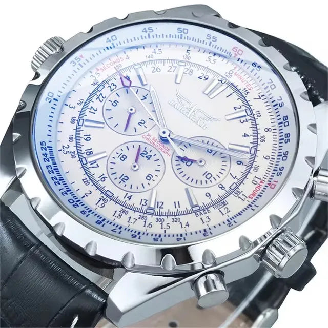 JARAGAR 212 New Men's Automatic Mechanical Watch Fashion Business Luxury Calendar Week Men's Premium Watch Gift reloj hombre