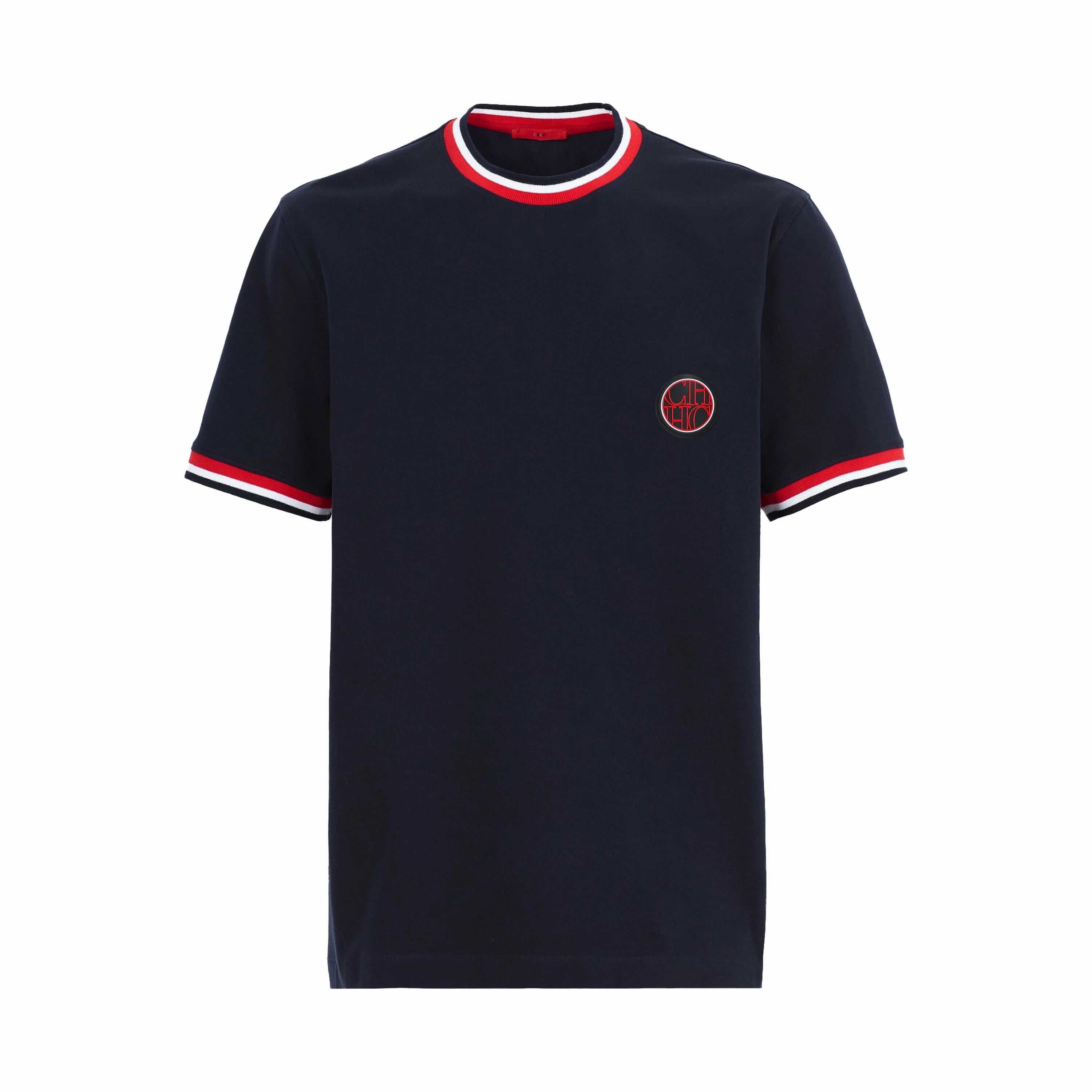 CHCH T-Shirt Men Casual High Quality Summer Short Sleeve Round Neck Mens T Shirts Fashion Basic T-shirt Mal