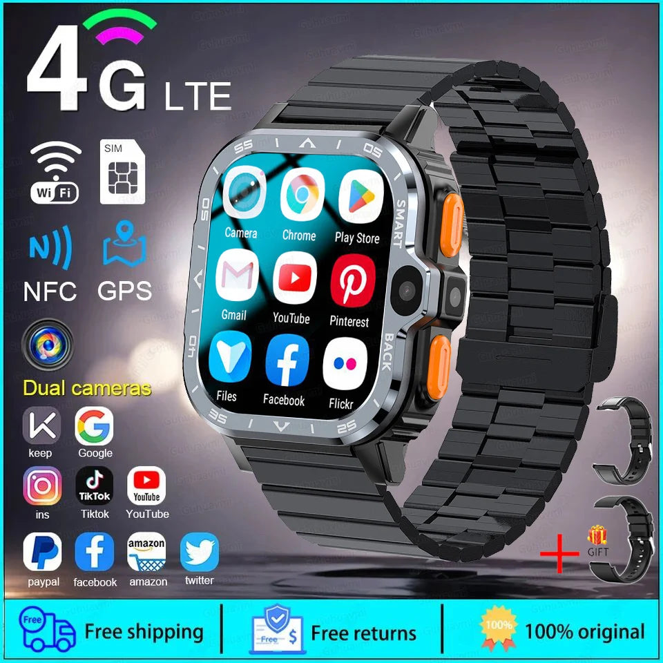 Android WhatsApp Smart 5G Video Voice SOS Call Camera Watch GPS WIFI Trace Locate SIM Card Phone Smart Watch For Huawei Xiaomi
