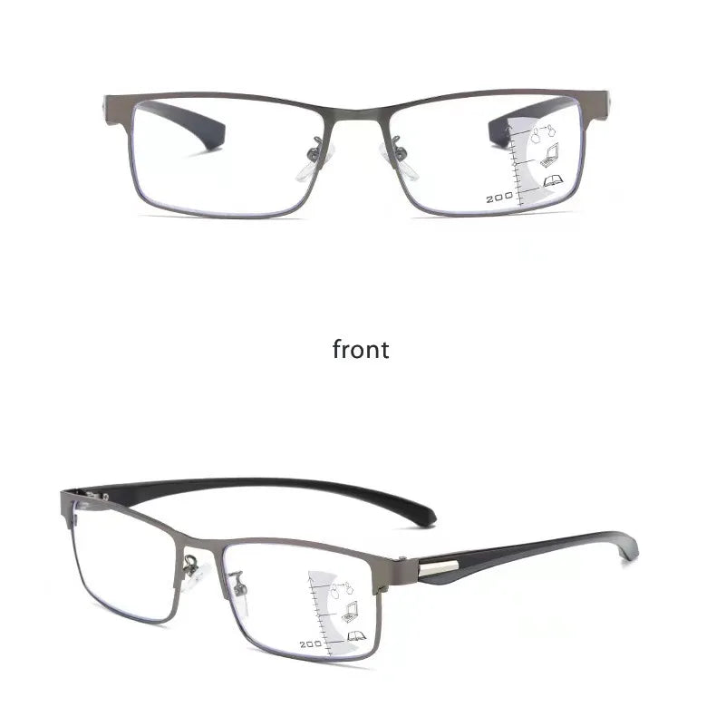 2024 Intelligent Zoom Color Changing Reading Glasses Multi-Focus Dual-Purpose DS-3106 New Arrival