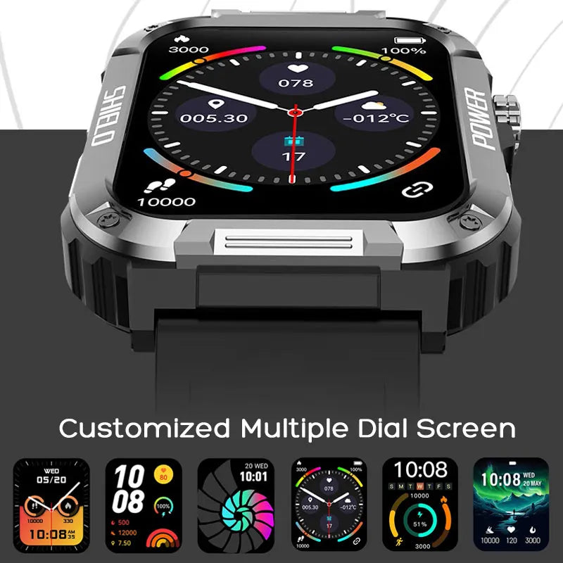 Smart Watch Waterproof Smartwatches for Men Women Fitness Tracker (Answer/Make Calls) 120+ Sport Modes Heart Rate/Sleep Monitor.