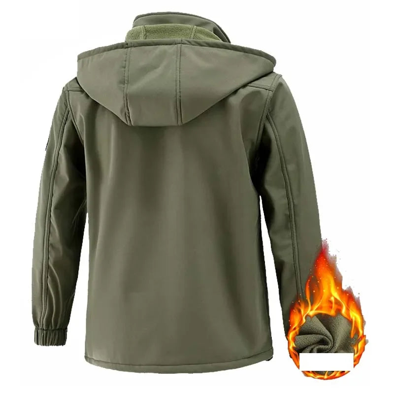 Men Winter Autumn Fleece Jackets Tactical Waterproof Suits Outdoor Hiking Camping Tracksuits Coats Thermal Pants Men Clothing