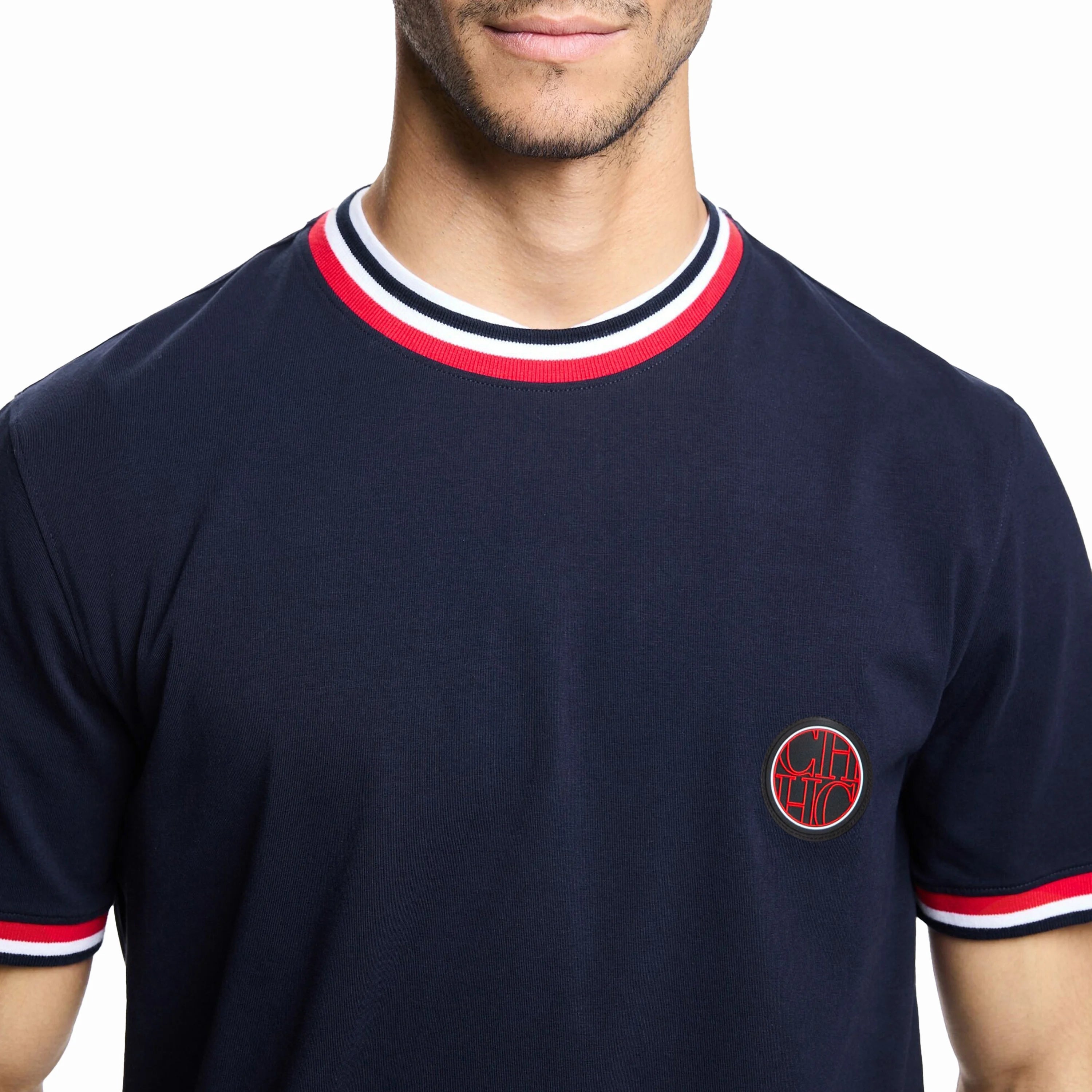 CHCH T-Shirt Men Casual High Quality Summer Short Sleeve Round Neck Mens T Shirts Fashion Basic T-shirt Mal
