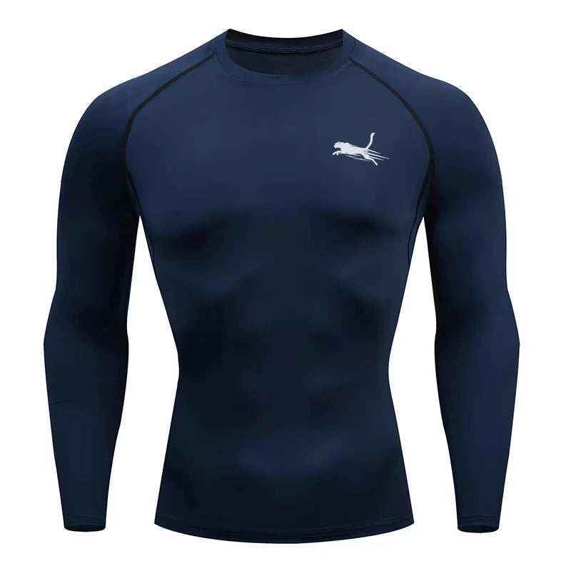 Men's Long Sleeves Fitness T-shirt Dry Fit Gym T-shirt Sportswear Outdoor Sports Running Tees Tops For Men RL0623