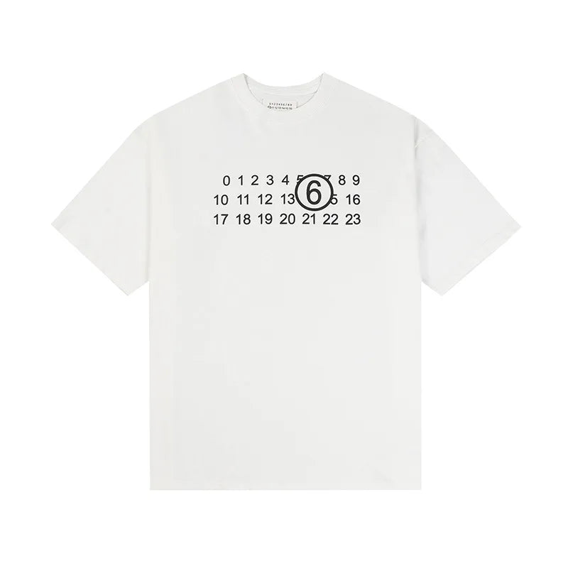 Maison Margiela MM6 pure cotton double yarn short sleeved men's T-shirt, high-quality in stock